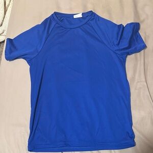 Blue Short Sleeve Athletic Shirt